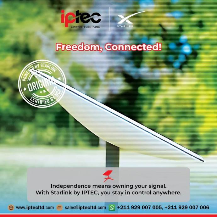 IPTEC authorized Starlink provider in South Sudan