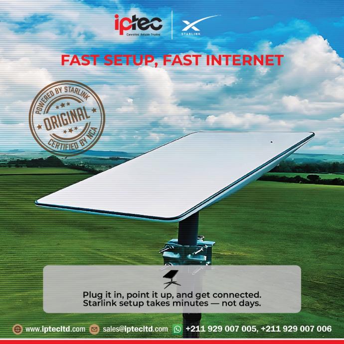 Starlink kit setup with IPTEC engineer