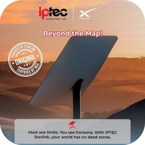 Starlink satellite dish installed by IPTEC in South Sudan